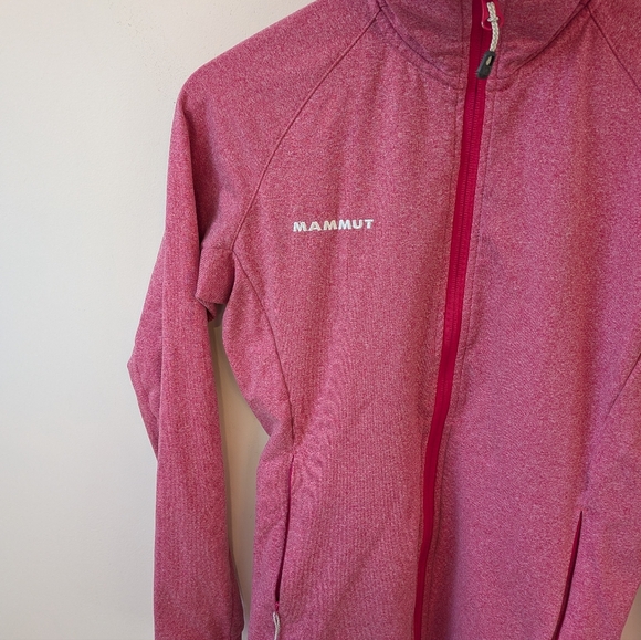 Mammut Women's Pink Red Nair ML Full Zip Athletic Jacket XS Hiking Outdoor - Picture 2 of 7